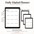 All in One Hyperlinked Digital Planner PDF for iPad - Annual to Daily Vision Board Habit Tracker Period Tracker GoodNotes Instant Download