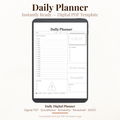 Brain Dump Digital Daily Planner PDF for iPad - Hourly Schedule Priorities Grateful Bills Due GoodNotes Instant Download
