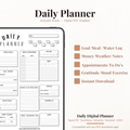 Digital Daily Life Tracker Planner PDF for iPad - Goals Meal Exercise Mood Weather Money Tracker GoodNotes Instant Download