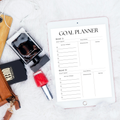 Digital Goal Setting Planner PDF for iPad - Action Steps Milestones Notes GoodNotes Instant Download