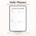 Digital Goal Setting Planner PDF for iPad - Action Steps Milestones Notes GoodNotes Instant Download