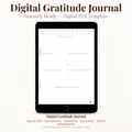 Digital Gratitude Journal PDF for iPad - Morning Evening Reflection Daily Prompts Quote of Day GoodNotes Instant Download