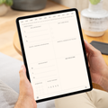 Digital Wellness Journal PDF for iPad - Wellness Goals Self Care Ritual Affirmations Mood Tracker GoodNotes Instant Download