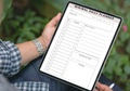 Minimal digital daily planner PDF with hourly schedule to-do list small win tracker and notes for GoodNotes Notability iPad.