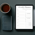 Digital Weekly Planner PDF for iPad - Weekly Schedule Appointments Bill Payments Habit Tracker GoodNotes Instant Download