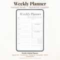 Digital Weekly Planner PDF for iPad - Weekly Schedule Appointments Bill Payments Habit Tracker GoodNotes Instant Download